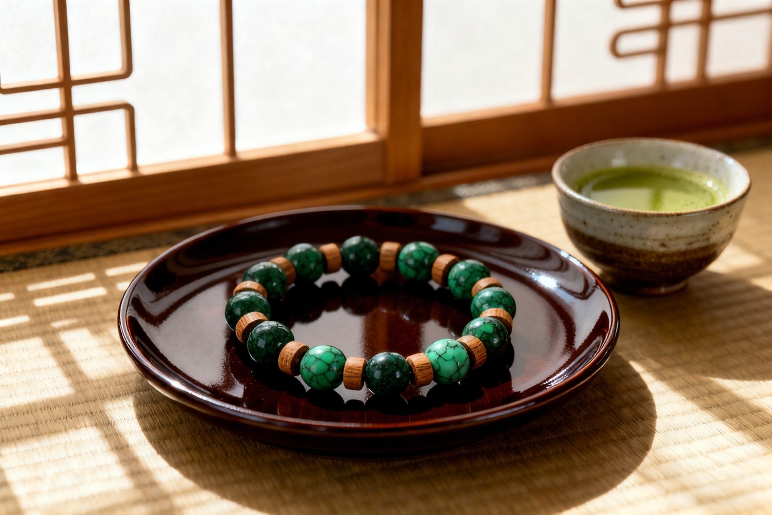 漢方ブレスレットの制作工程